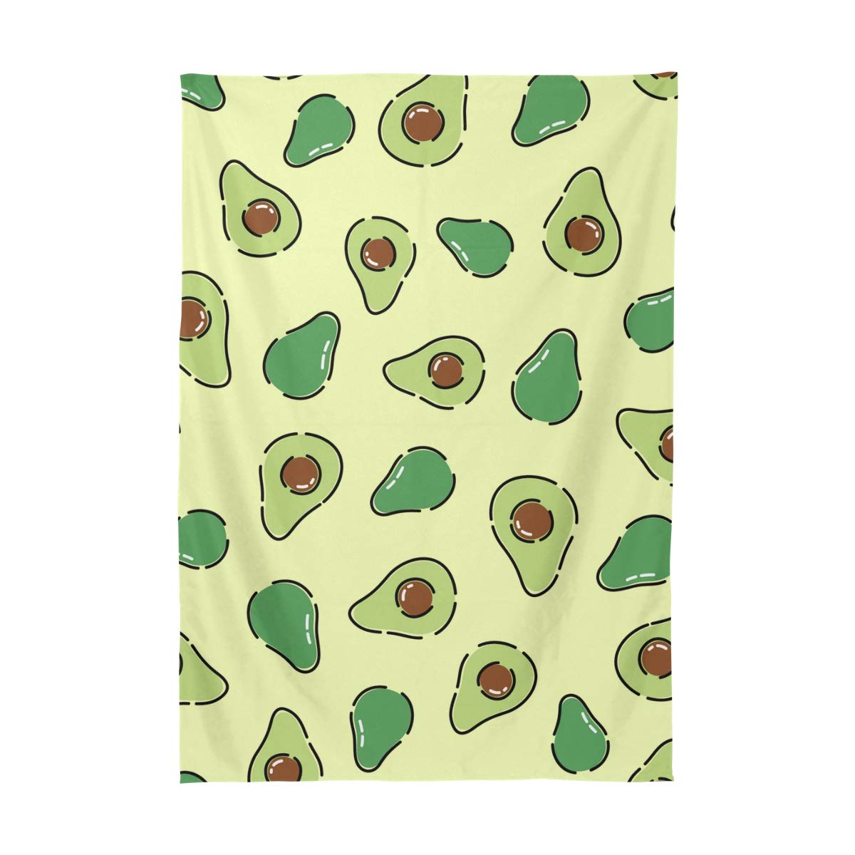Moudou Avocado Tablecloth Water Resistant Spillproof Polyester Table Cover For Kitchen Dining Tabletop Decoration, 54 X 54 Inch
